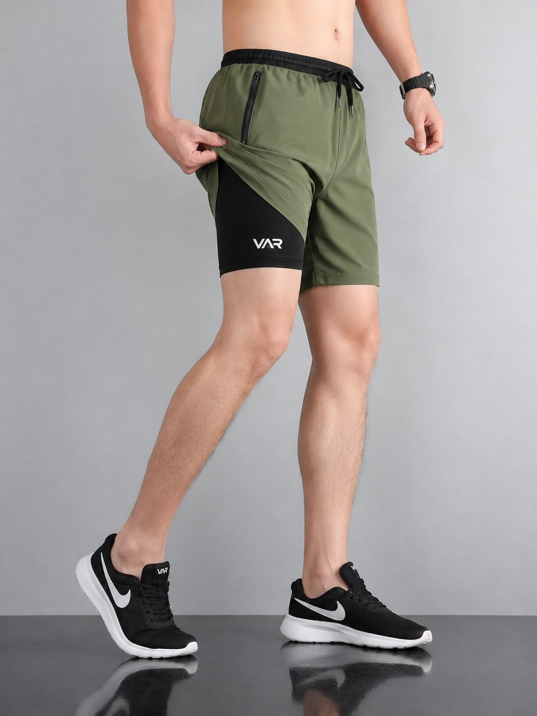 شورت رياضي رجالي 2 في 1 | Men's 2-in-1 Sports Shorts