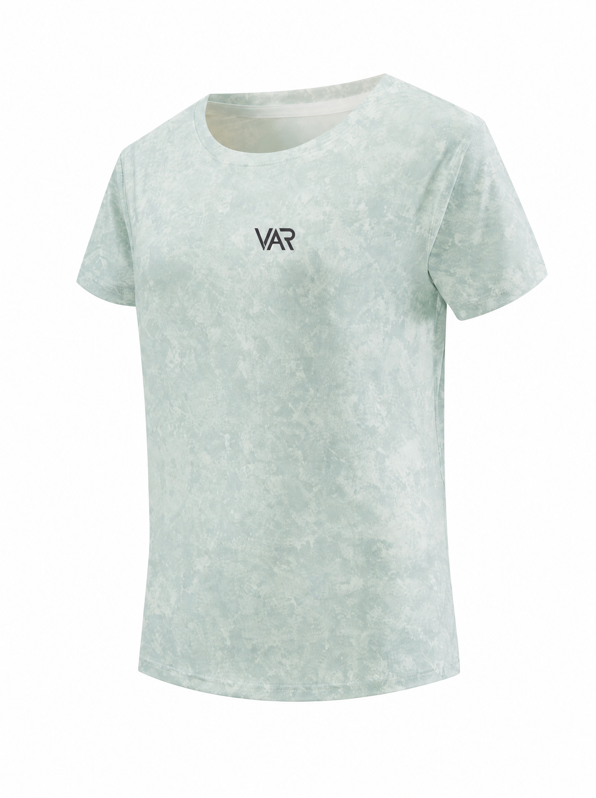 تيشيرت رياضي نسائي بنقشة رخامية عصرية | Women's Marble Print Sports T-Shirt