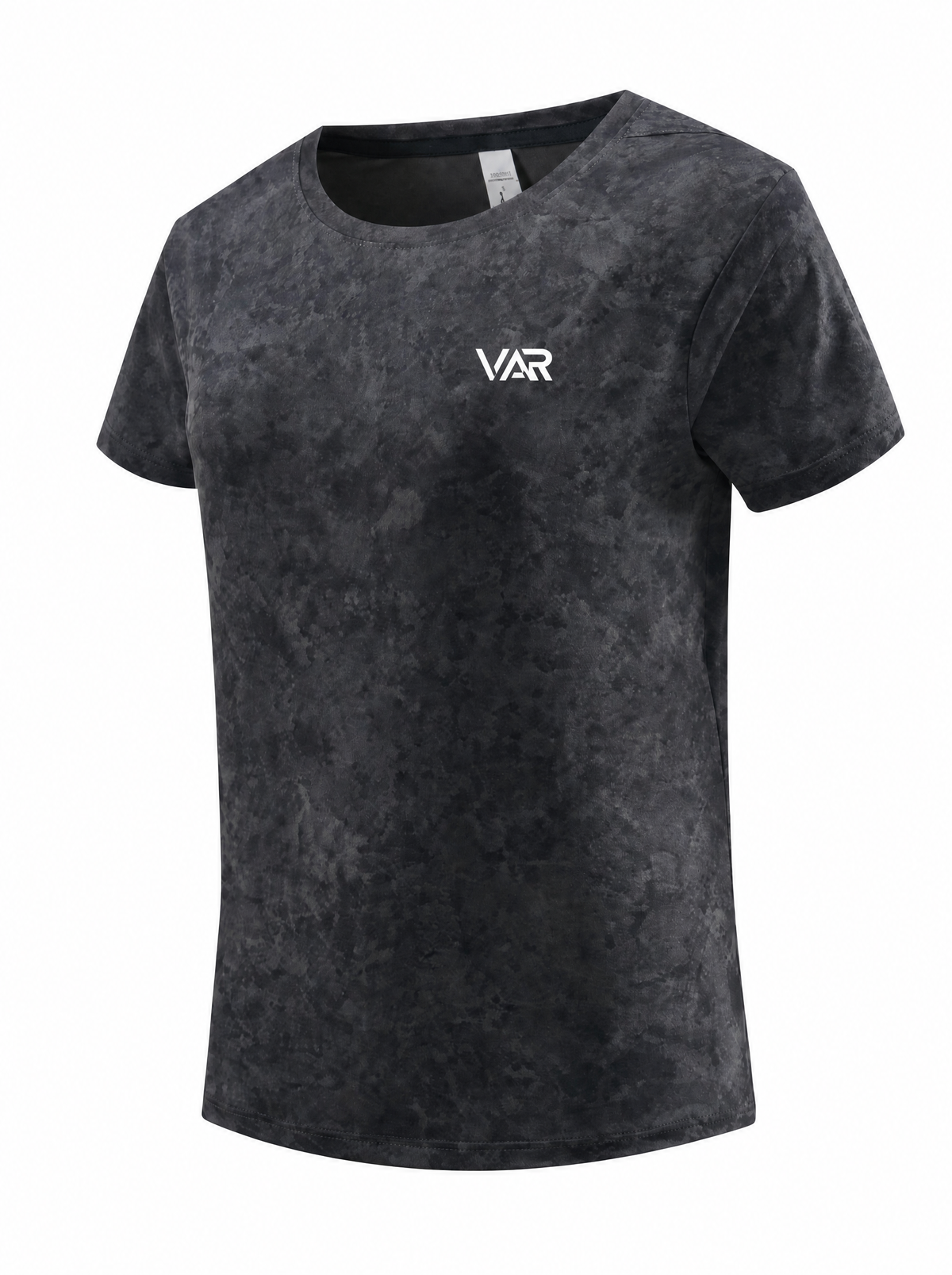 تيشيرت رياضي نسائي بنقشة رخامية عصرية | Women's Marble Print Sports T-Shirt