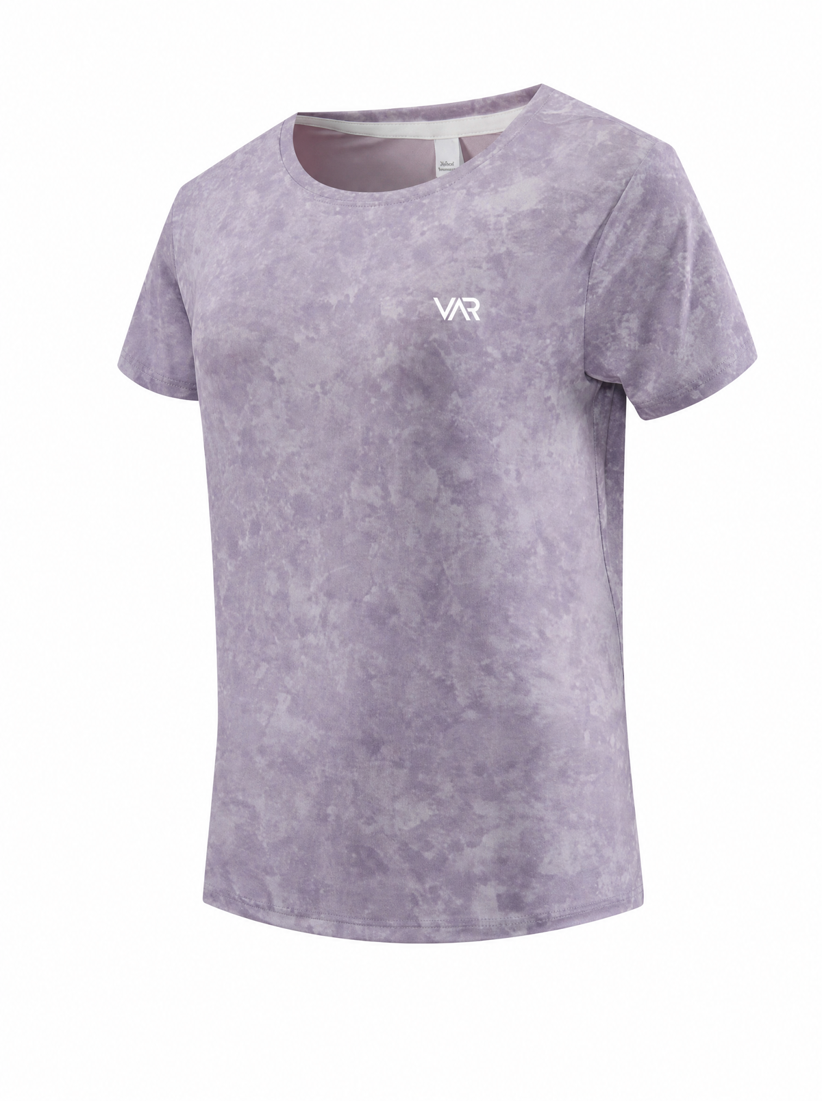 تيشيرت رياضي نسائي بنقشة رخامية عصرية | Women's Marble Print Sports T-Shirt
