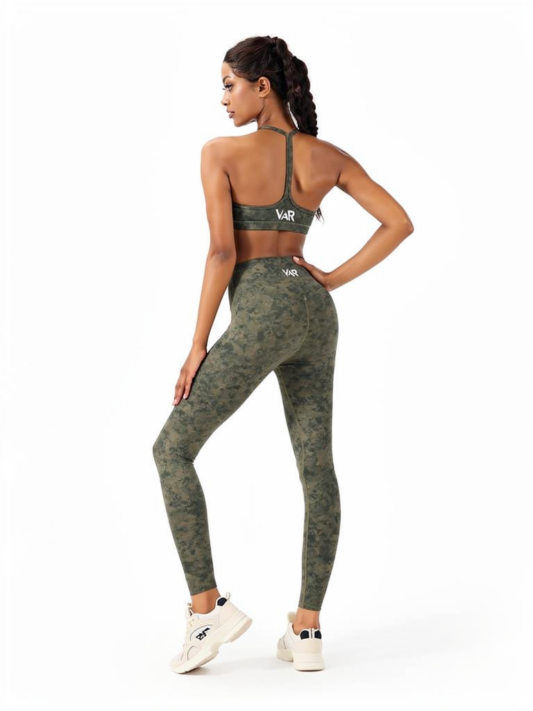 طقم رياضي نسائي (توب + ليقنز) | Women's Sports Set (Top + Leggings)
