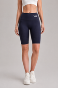 شورت رياضي نسائي ضاغط بخصر عالٍ - كحلي | Women's Compression Bike Shorts - Navy
